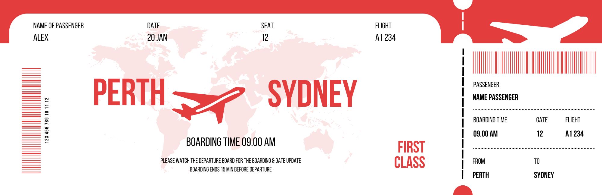 Airline Ticket image